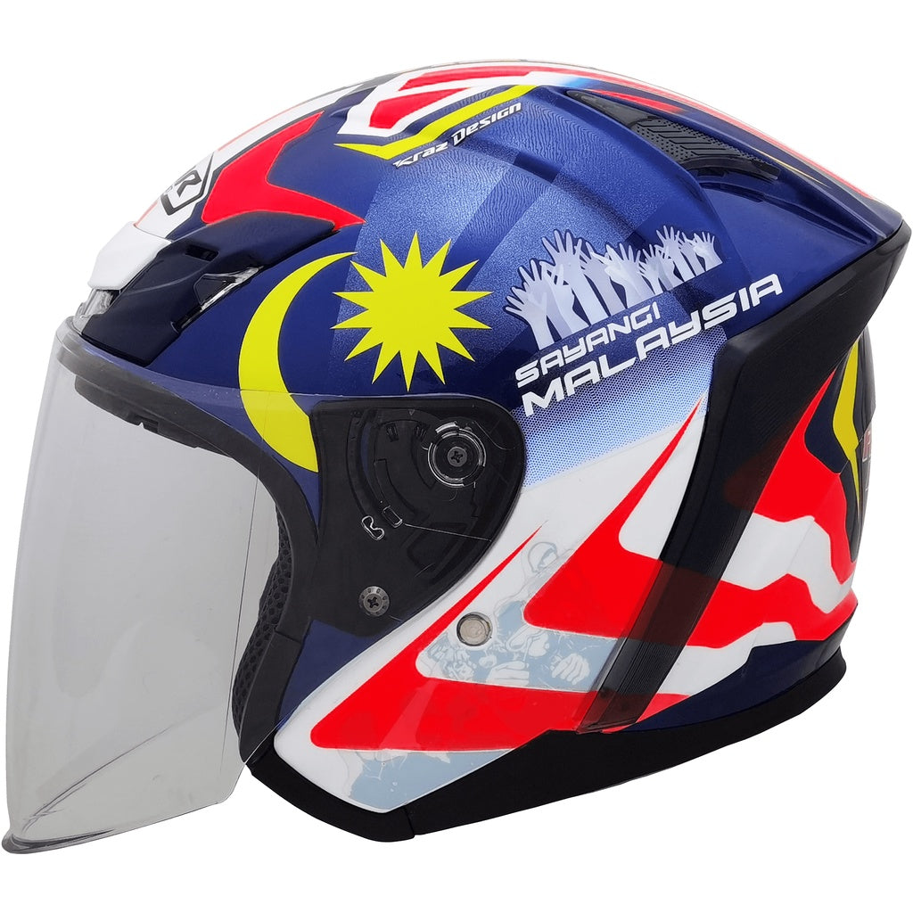 MHR BEATZ Merdeka Limited Edition (OF622 Open Face Helmet)