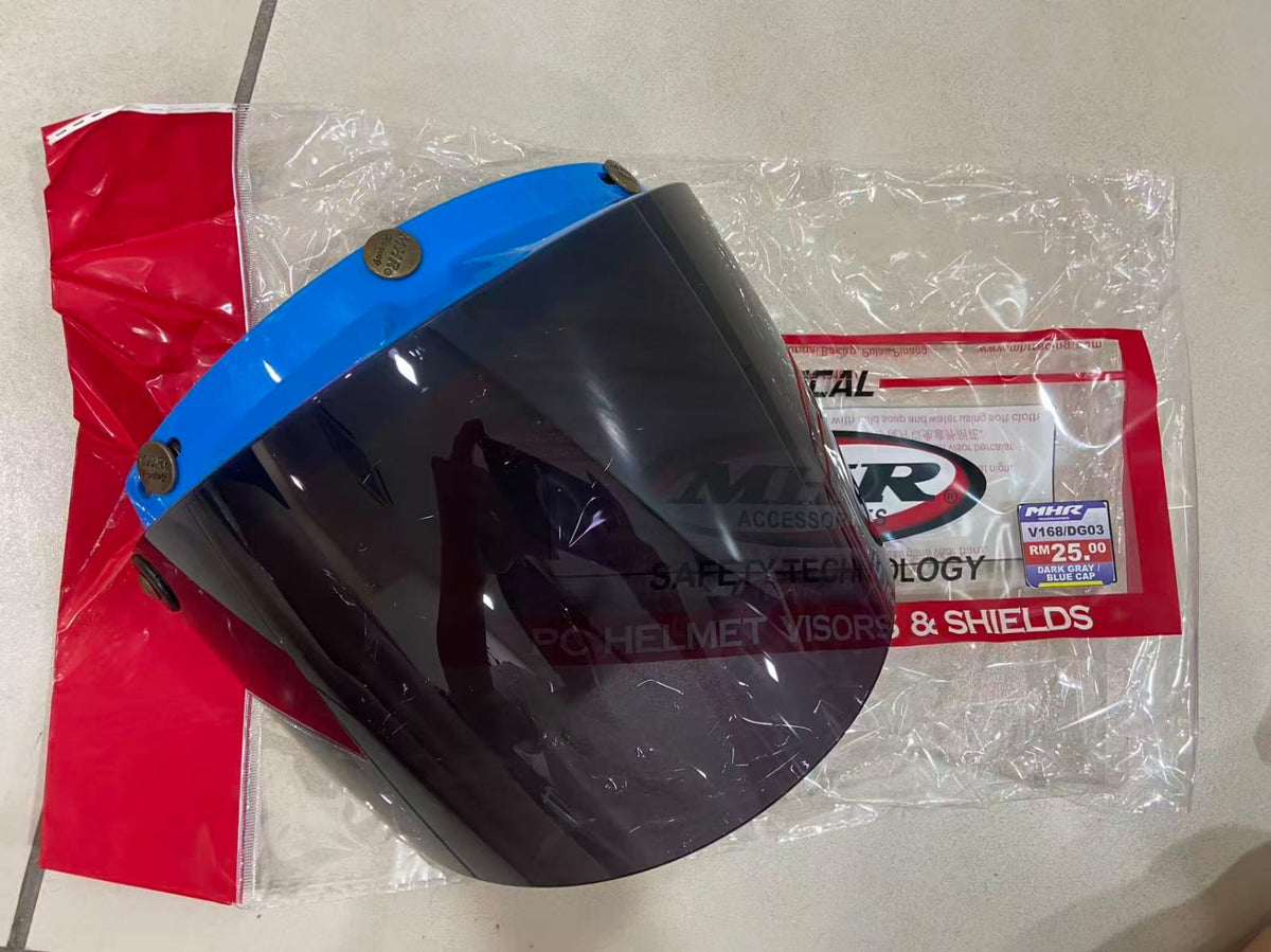 HELMET VISOR MHR COLOUR CAP / BISOR TOPI MOTORSIKAL WARNA WARNI MS88 MHR SGV STENG CERMIN TOPI
