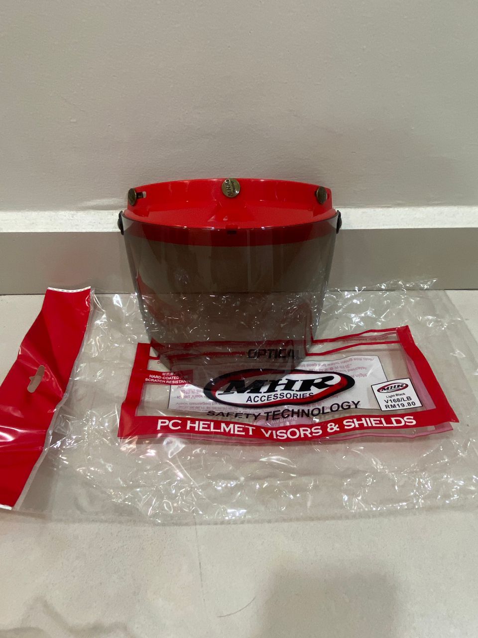 HELMET VISOR MHR COLOUR CAP / BISOR TOPI MOTORSIKAL WARNA WARNI MS88 MHR SGV STENG CERMIN TOPI
