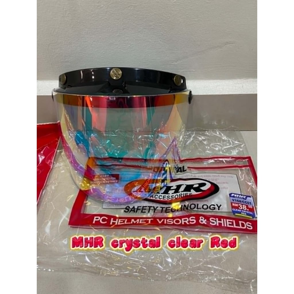 HELMET VISOR MHR COLOUR CAP / BISOR TOPI MOTORSIKAL WARNA WARNI MS88 MHR SGV STENG CERMIN TOPI