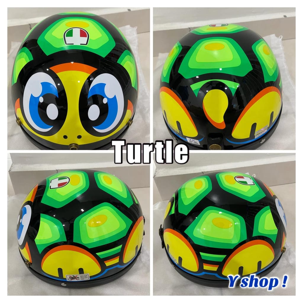 MHR Half III Steng Ninja Turtle Helmet Kura Kura !100% ORIGINAL