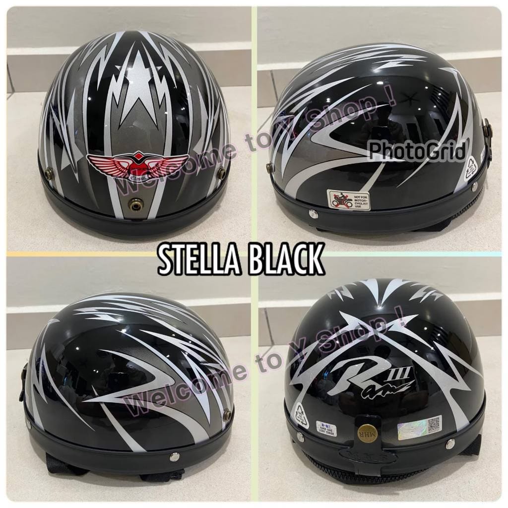 MHR Half III Steng Ninja Turtle Helmet Kura Kura !100% ORIGINAL