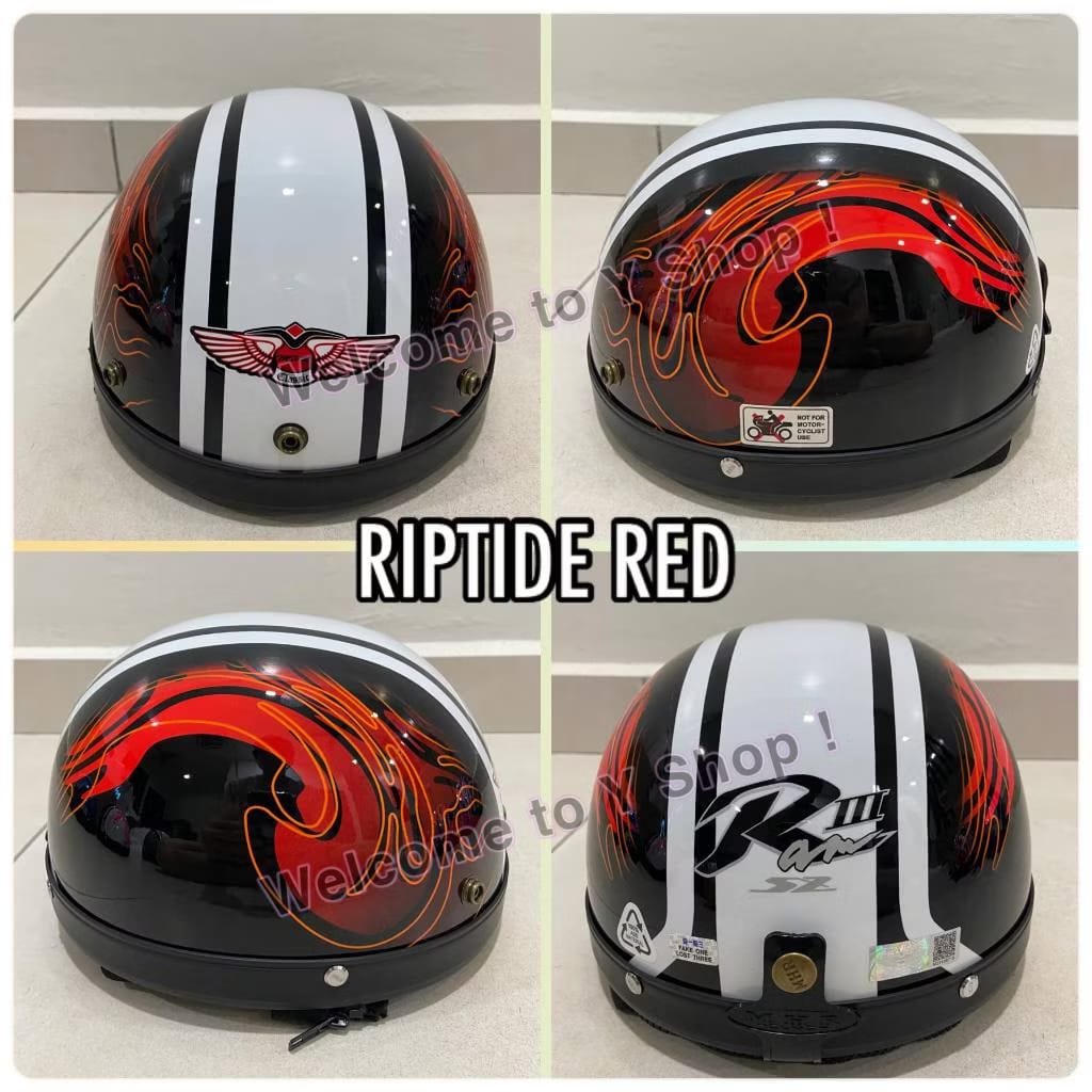 MHR Half III Steng Ninja Turtle Helmet Kura Kura !100% ORIGINAL