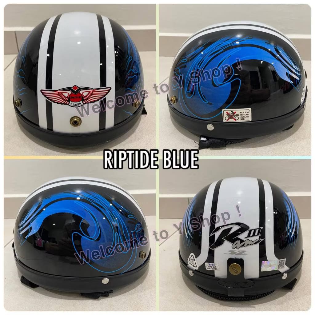 MHR Half III Steng Ninja Turtle Helmet Kura Kura !100% ORIGINAL