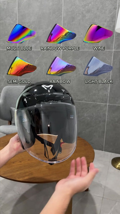 MHR BEATZ II Solid Color (OF822 Open Face Helmet)
