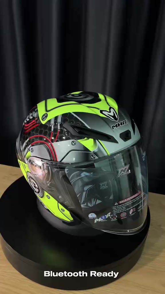 MHR NV Pro Robo Tron Open Face Helmet OF946