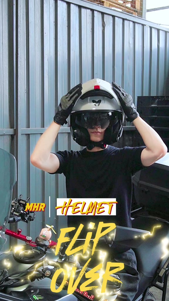 MHR VERTO Solid (FO180 Flip Over Helmet)