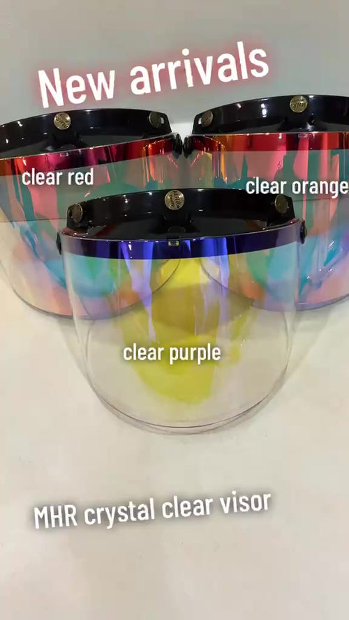 HELMET VISOR MHR COLOUR CAP / BISOR TOPI MOTORSIKAL WARNA WARNI MS88 MHR SGV STENG CERMIN TOPI