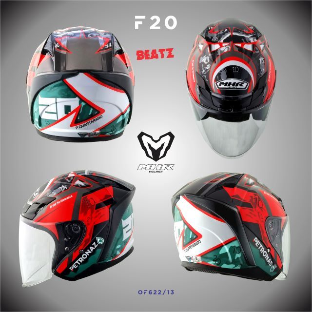 MHR BEATZ Original Spoiler (OF622 Open Face Helmet)