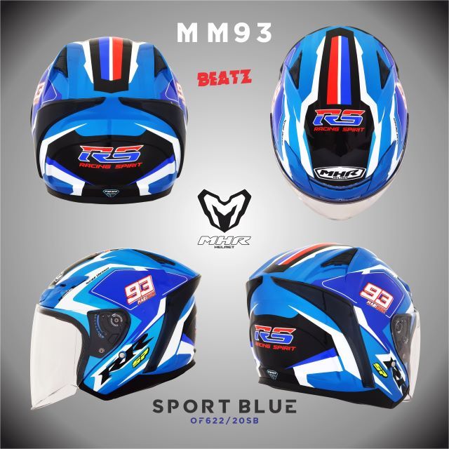 MHR BEATZ RS Spirit (OF622 Open Face Helmet)
