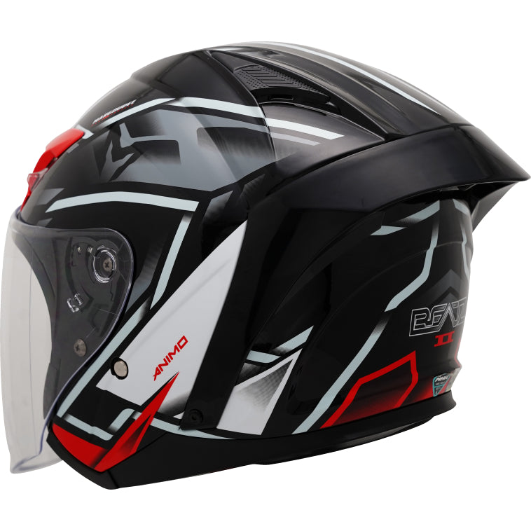 MHR BEATZ II ANIMO (OF822 Open Face Helmet)