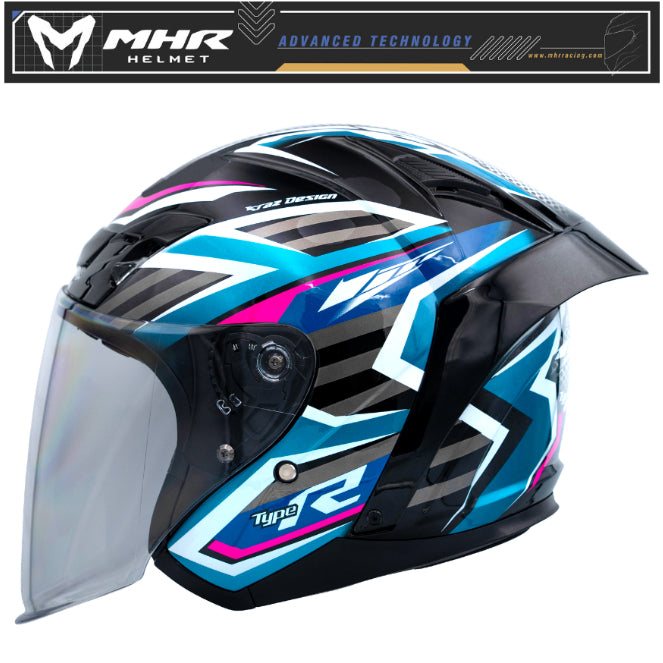 MHR BEATZ II YMH TYPE R (OF822 Open Face Helmet)