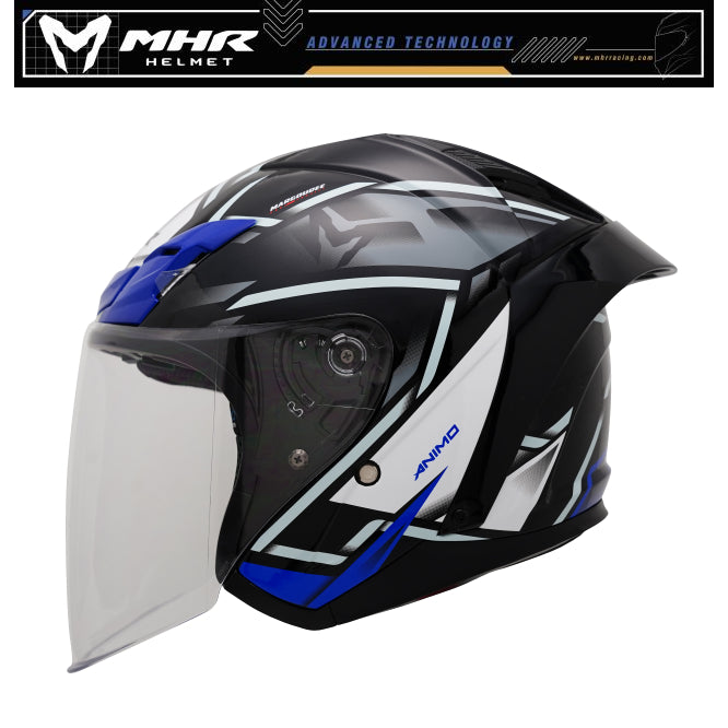 MHR BEATZ II ANIMO (OF822 Open Face Helmet)