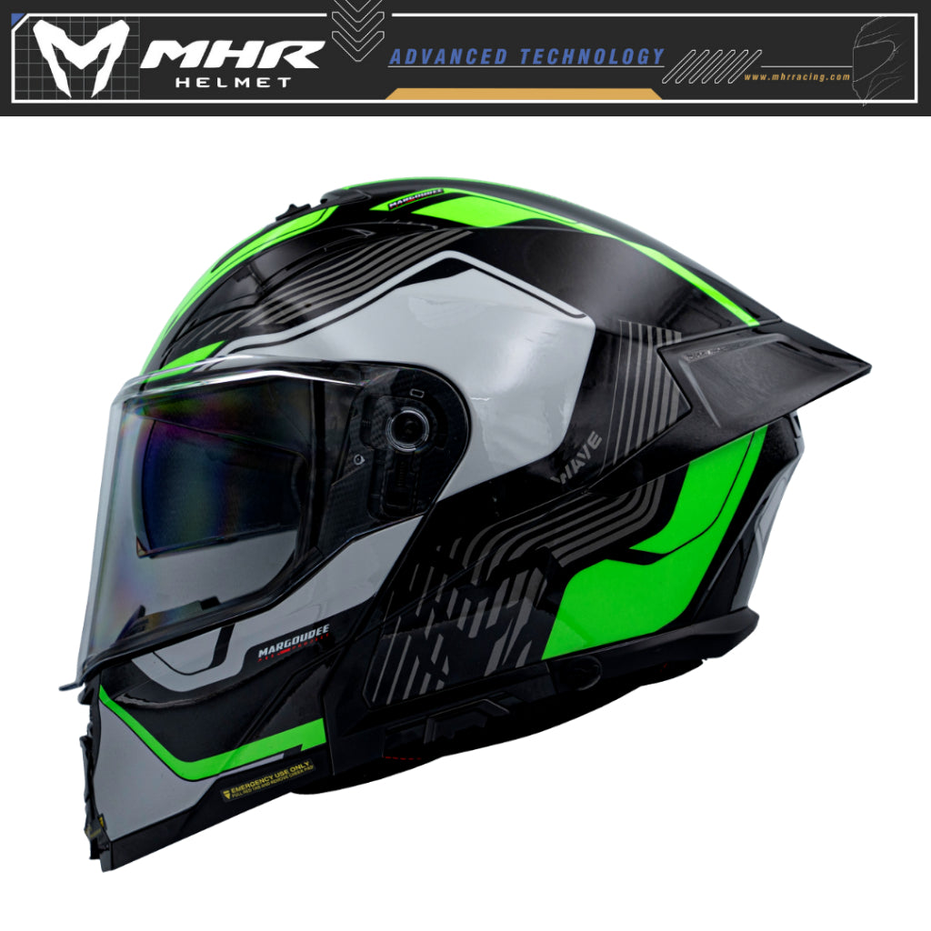MHR GT4X Wave (FU390 Flip Up Helmet)