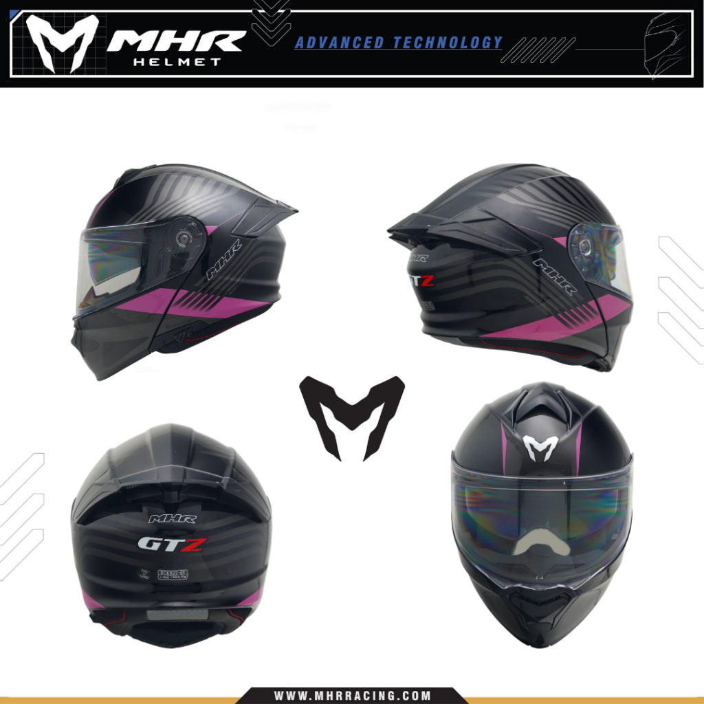 MHR GTZ Neon Blade (FU935 Flip Up Helmet)