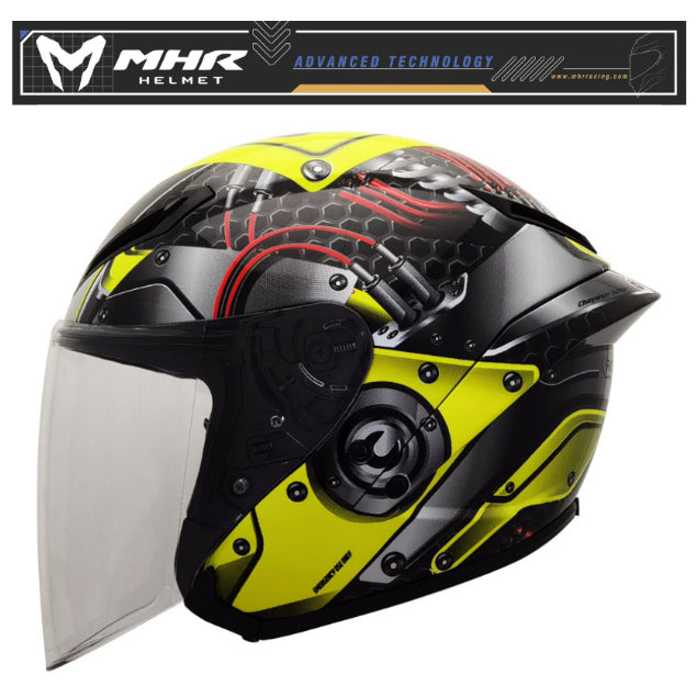 MHR NV Pro Robo Tron Open Face Helmet OF946
