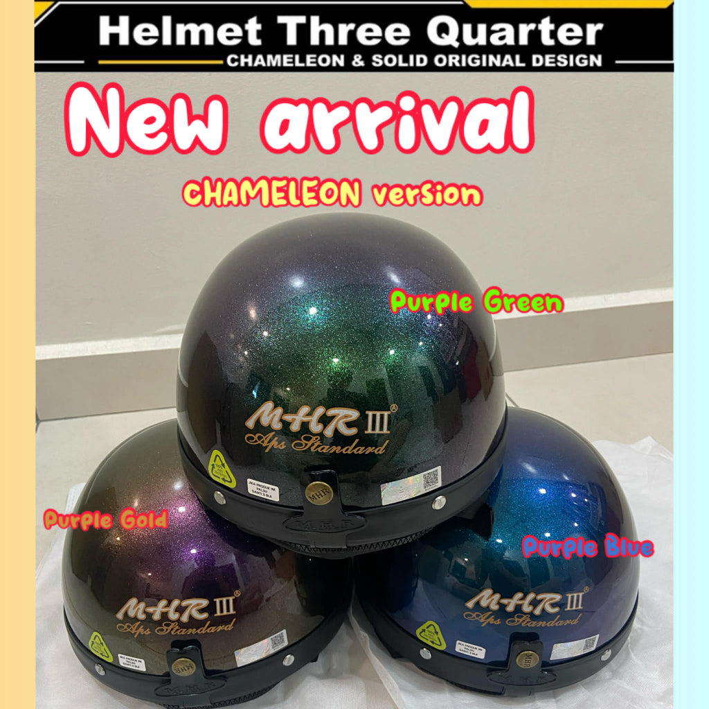 MHR Half III Steng Ninja Turtle Helmet Kura Kura !100% ORIGINAL