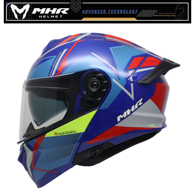 MHR GTZ STAR graphic (FU935 Flip Up Helmet)