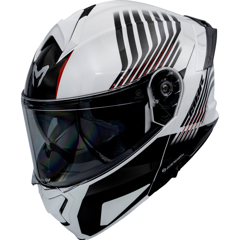 MHR GTZ Neon Blade White (FU935 Flip Up Helmet)