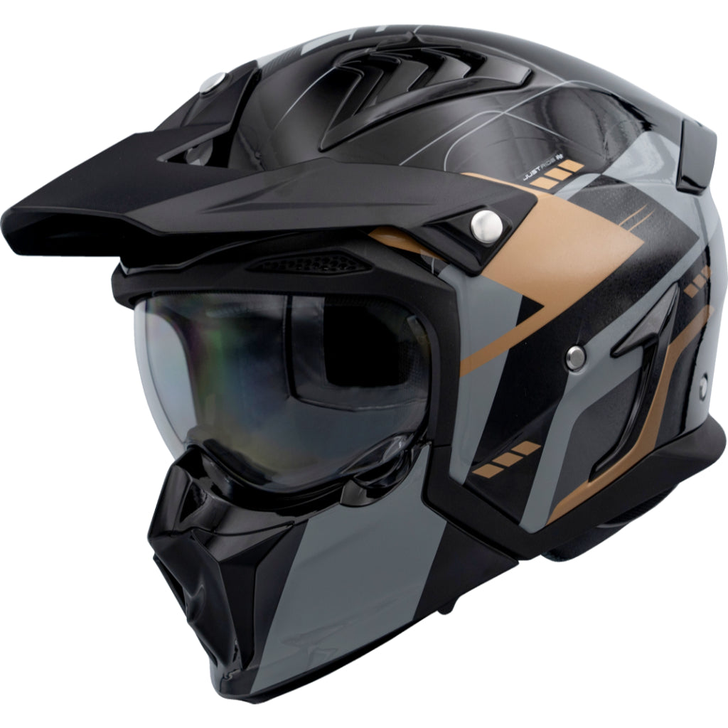 MHR GRANDE Graphic Graphite (SM890 Modular Helmet)