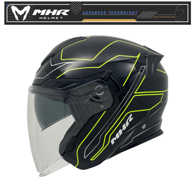 MHR NV JET Solid Line (OF263 Open Face Helmet)