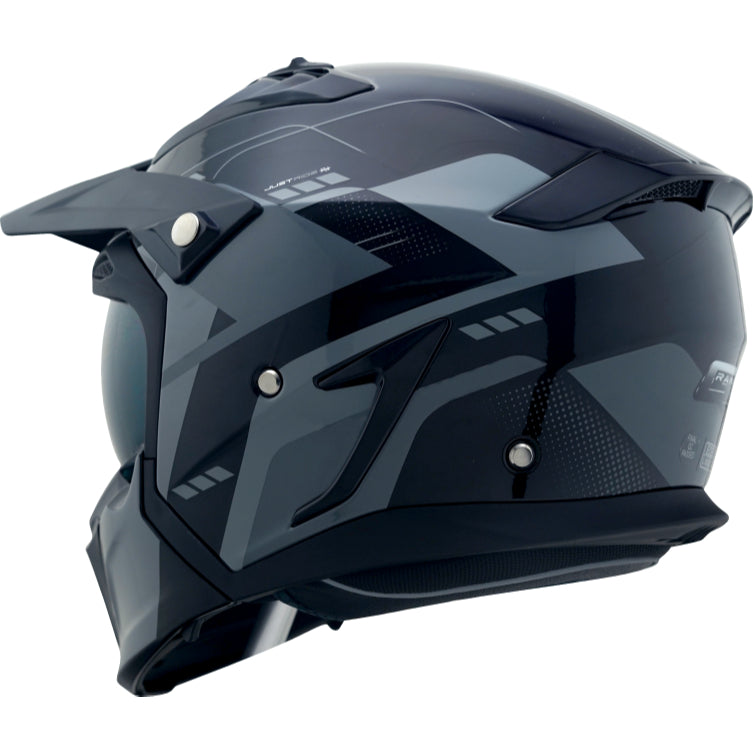 MHR GRANDE Graphic Graphite (SM890 Modular Helmet)