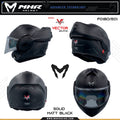 MHR VERTO Solid (FO180 Flip Over Helmet)