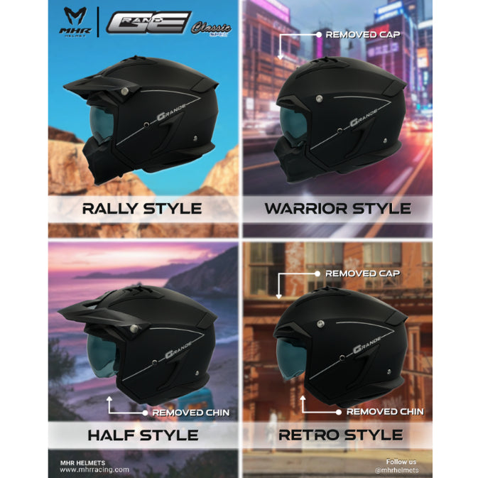 MHR Original Removable Cap for Semi Modular Helmet (SM890 Series)