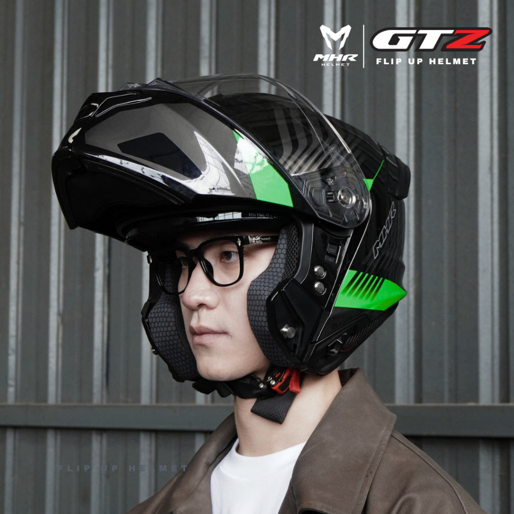 MHR GTZ Neon Blade (FU935 Flip Up Helmet)